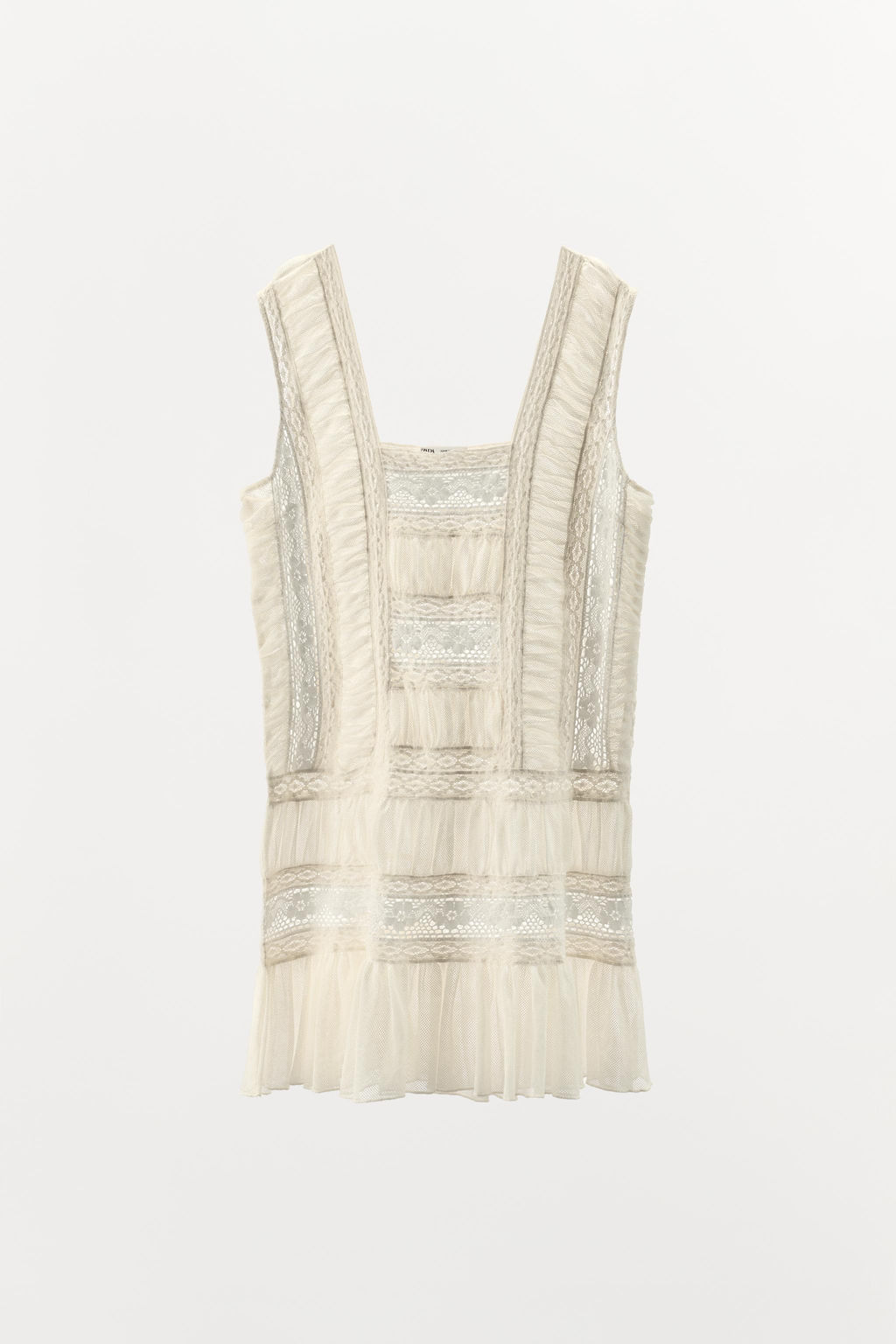 PLEATED LACE DRESS - Zara фото 5