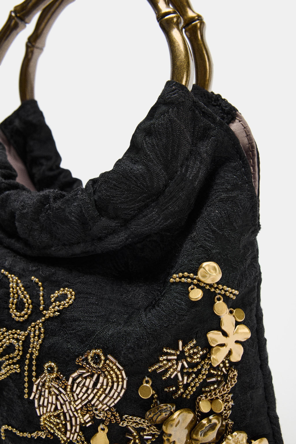 EMBROIDERED MINI BUCKET BAG - Zara фото 5