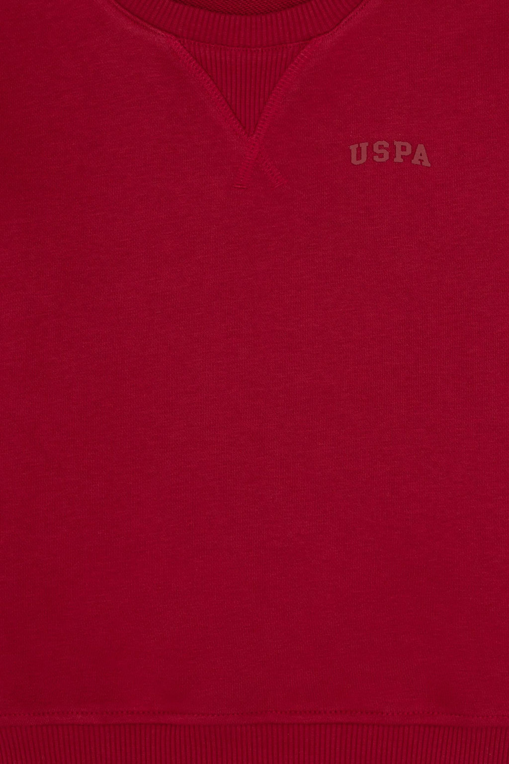 Erkek _ocuk Koyu Frambuaz Bisiklet Yaka Basic Sweatshirt - U.s. polo assn фото 3