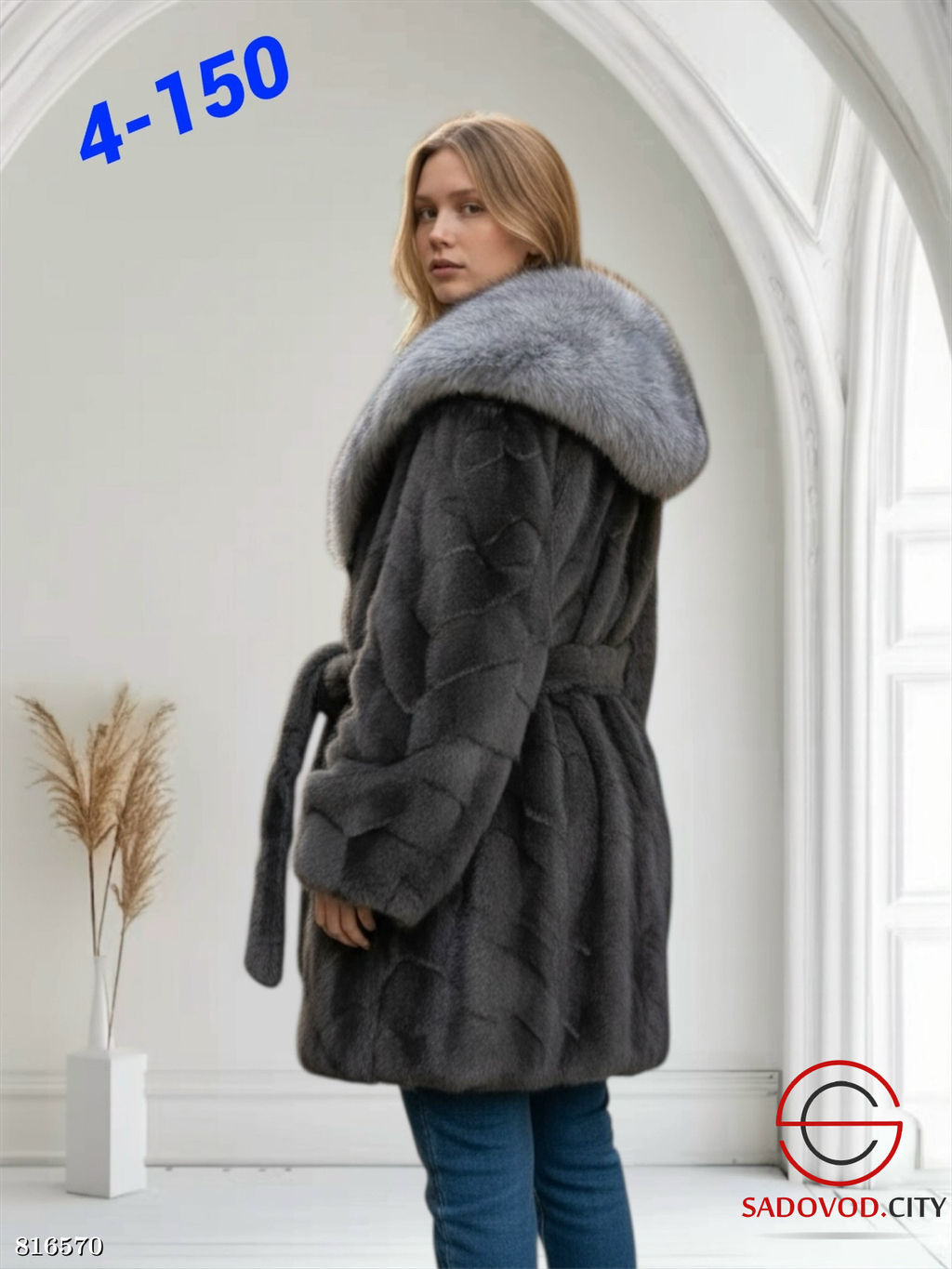 Шуба женская из искусственного меха