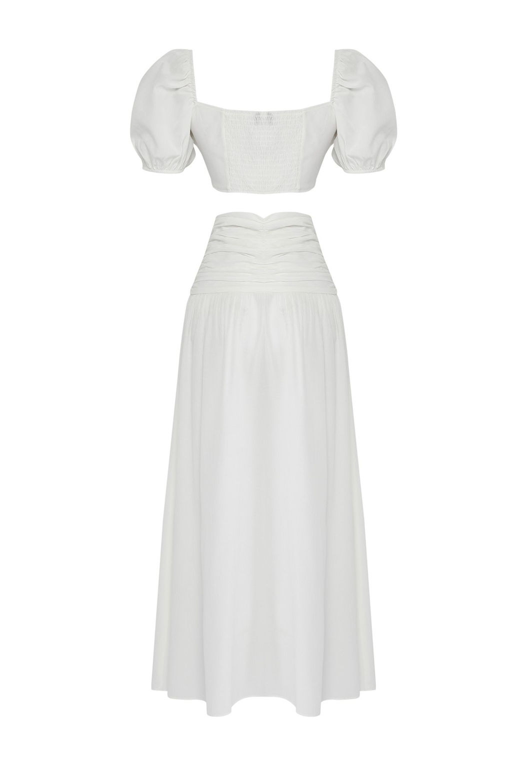 Siyah Dokuma Aksesuarl? Y?rtmacl? Bluz Etek Plaj Tak?m TBESS24AU00036 - Trendyolmilla фото 14