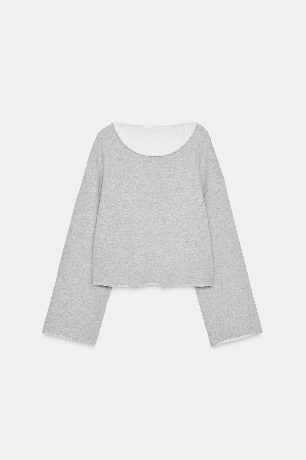 SUDADERA CUELLO BARCO / Gris vigor? - Zara фото 7