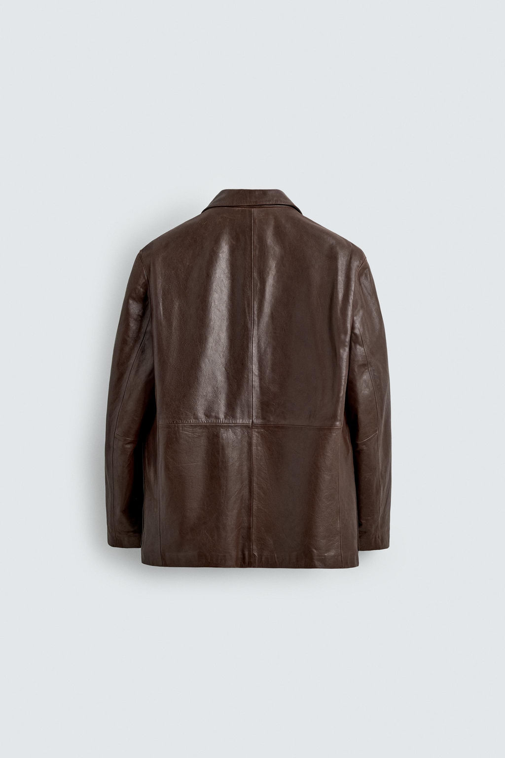 LIMITED EDITION LEATHER BLAZER - Zara фото 8