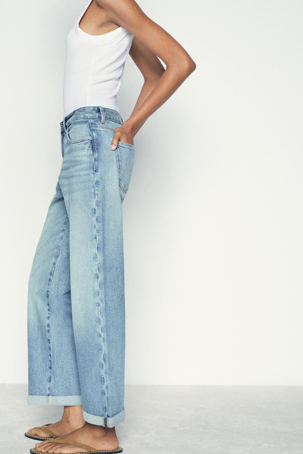 Z1975 RELAXED FIT HIGH-WAIST JEANS - Zara фото 13