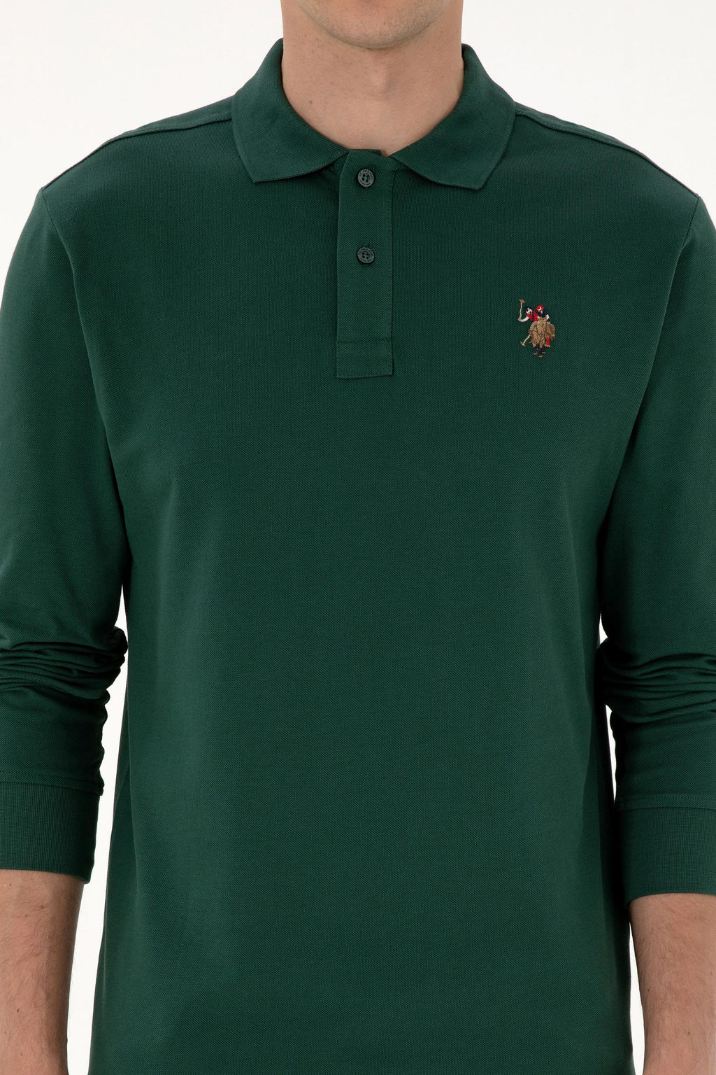 Erkek Koyu Ye_il Basic Sweatshirt Sepette S_rpriz _ndirim - U.s. polo assn фото 6