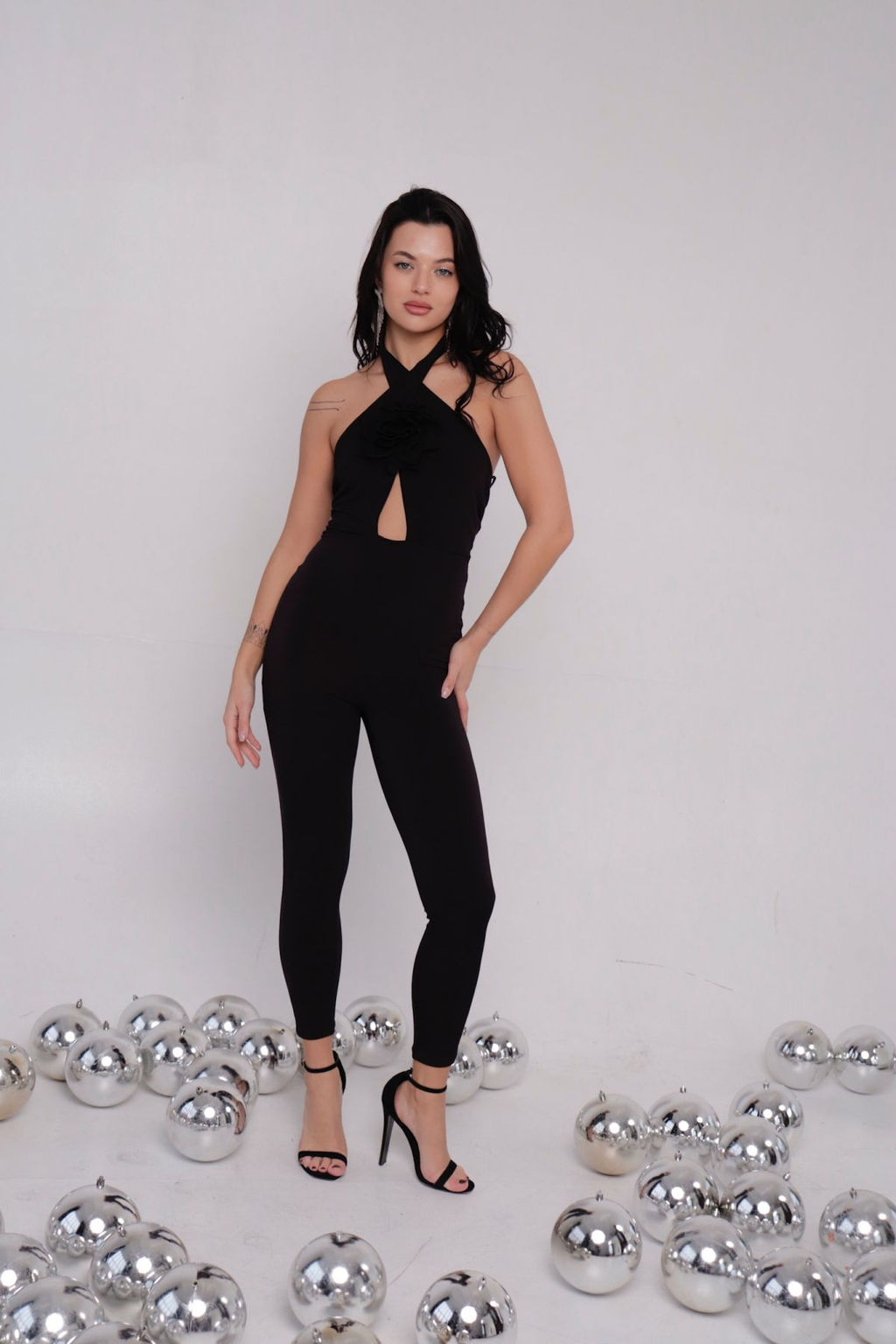 Комбинезон вечерний чёрный - Martichelli фото 4