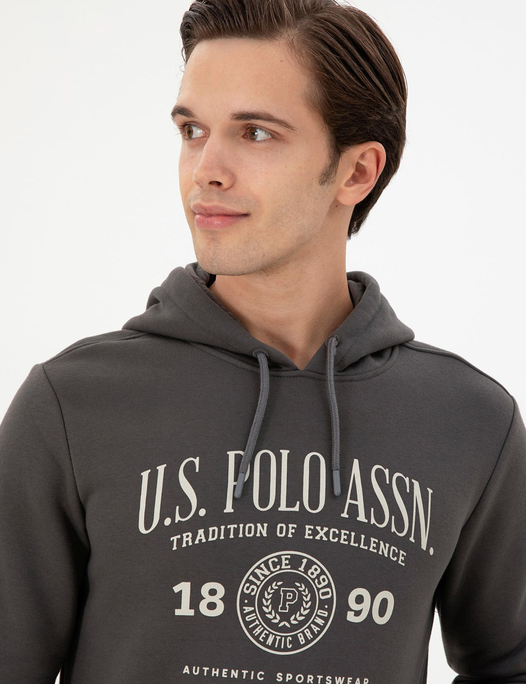 Мужской свитшот антрацитового цвета Неожиданная скидка в корзине - U.s. polo assn фото 2