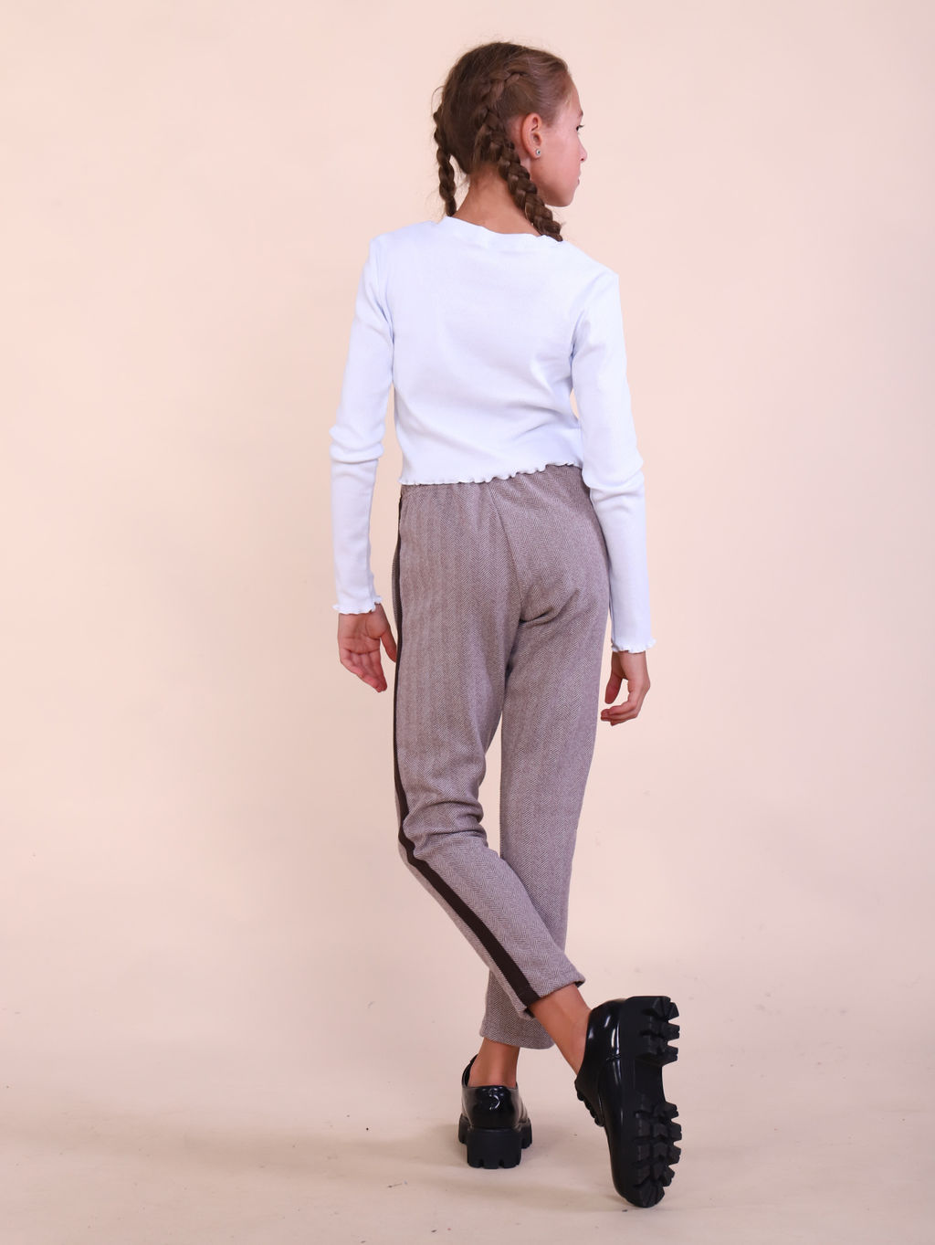 Брюки Салли-1 бежевый - Ладошки фото 3