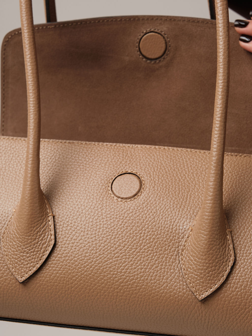 Кожаная сумка Viki DBR 31341 капучино  фото 8