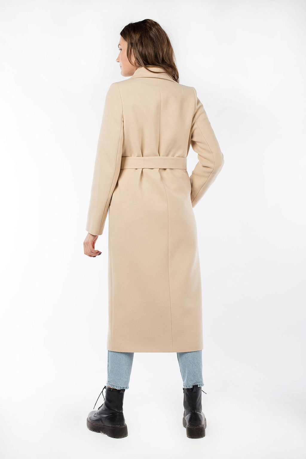 01-09337 Пальто женское демисезонное (пояс) - El podio фото 4