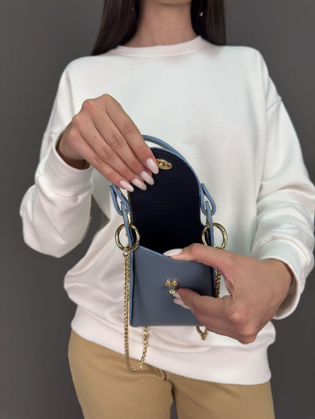 Сумка женская из телячьей кожи