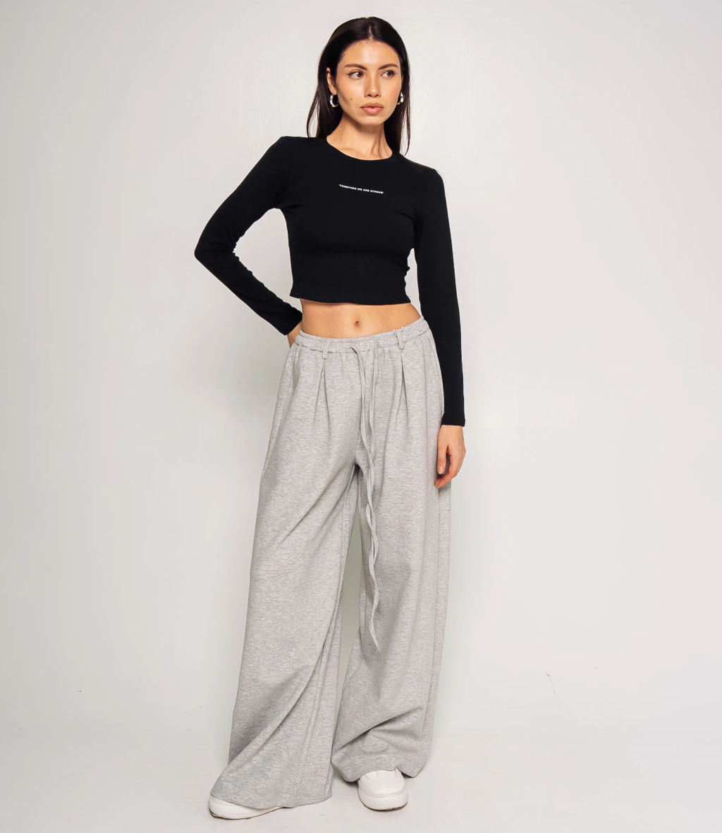 Лонгслив #КТ976, чёрный - Dommod фото 4