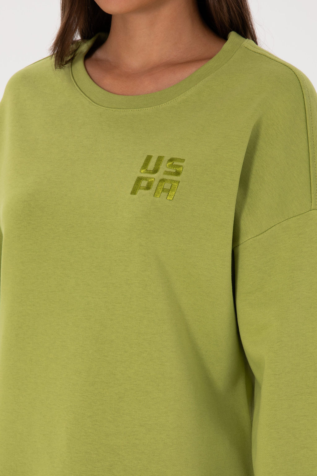 Kad_n F_st_k Ye_ili Basic Sweatshirt Sepette S_rpriz _ndirim - U.s. polo assn фото 7