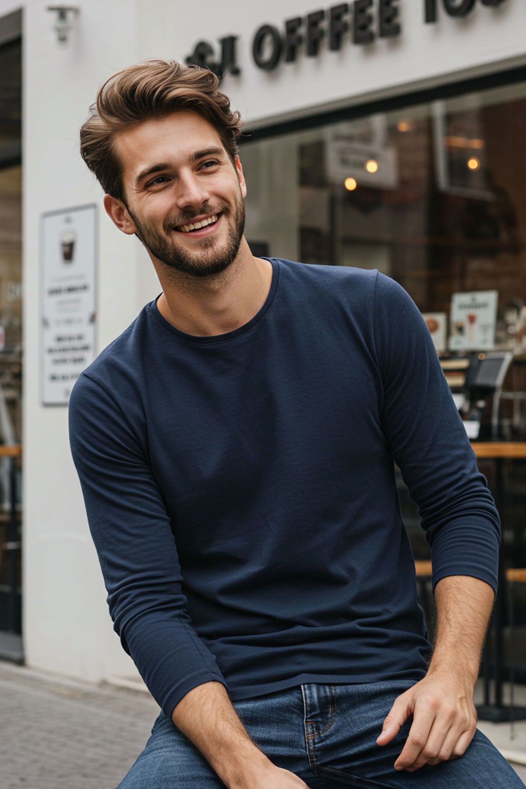 TRENDYOL MAN Siyah Basic Regular/Normal Kesim Bisiklet Yaka Uzun Kollu %100 Pamuk Tok Kumas T-shirt TMNAW21TS0208 - Trendyolmilla фото 58