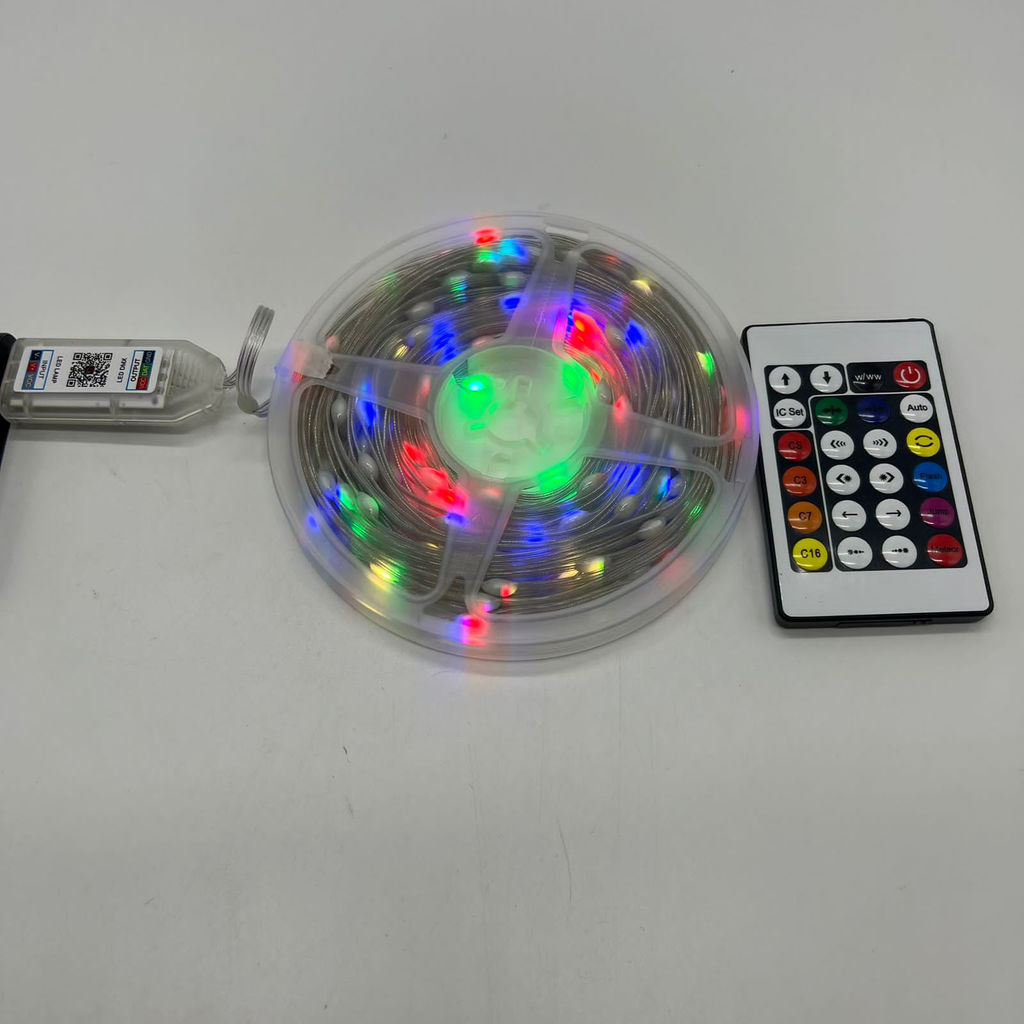 Гирлянда нить USB на катушке с пультом со встроенными SMD диодами 10 м (арт. AB-88-03) - Ип лебедев о.ю фото 2