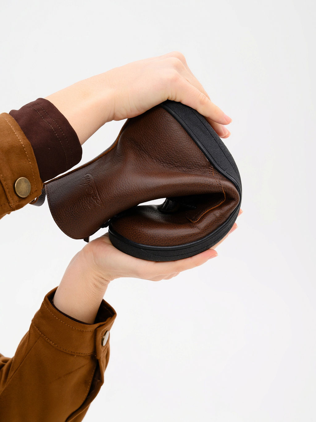 Босоногие ботинки 351.NATAbl.Светло-коричневый оттима/шерсть