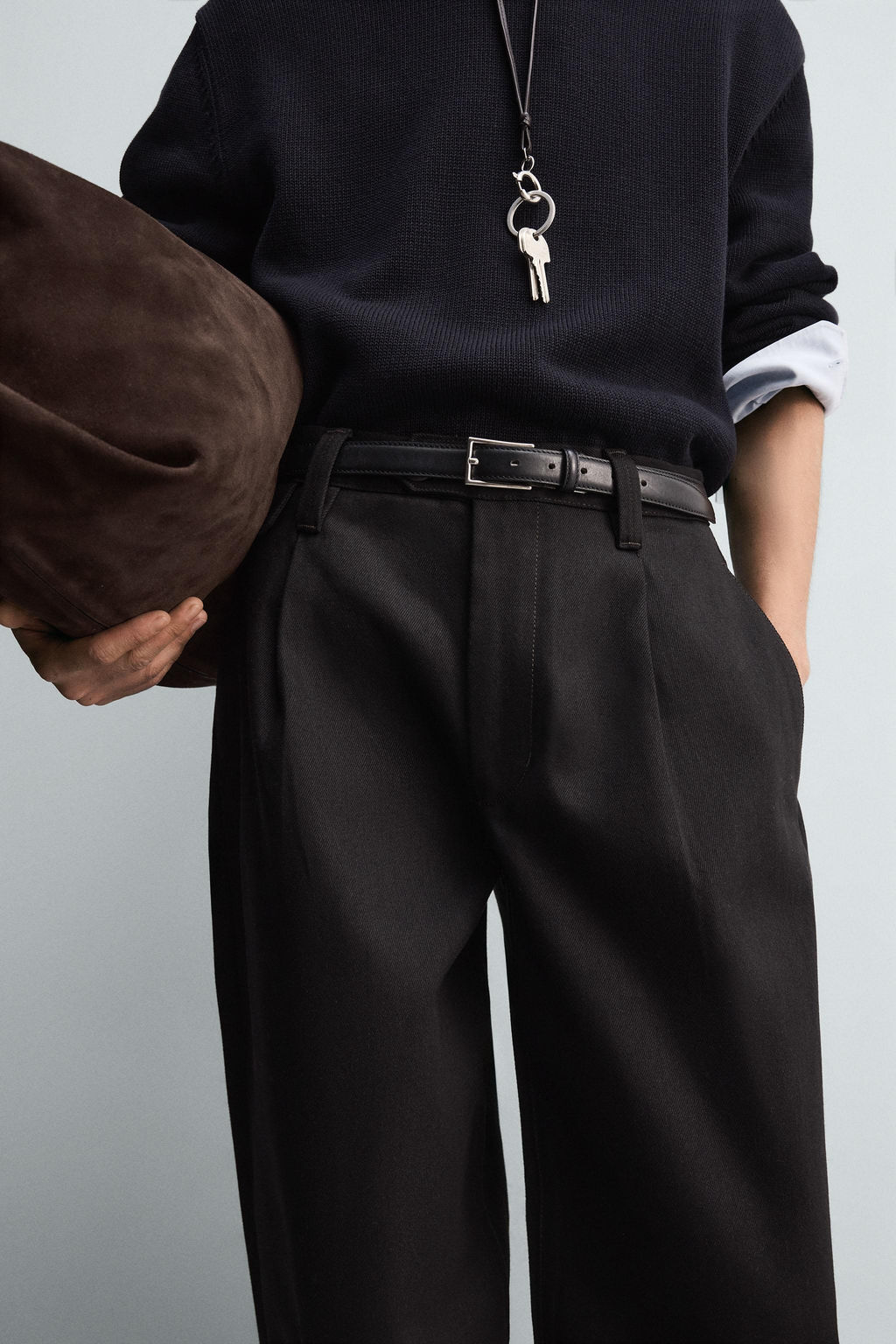 BALLOON FIT PLEATED JEANS - Zara фото 3