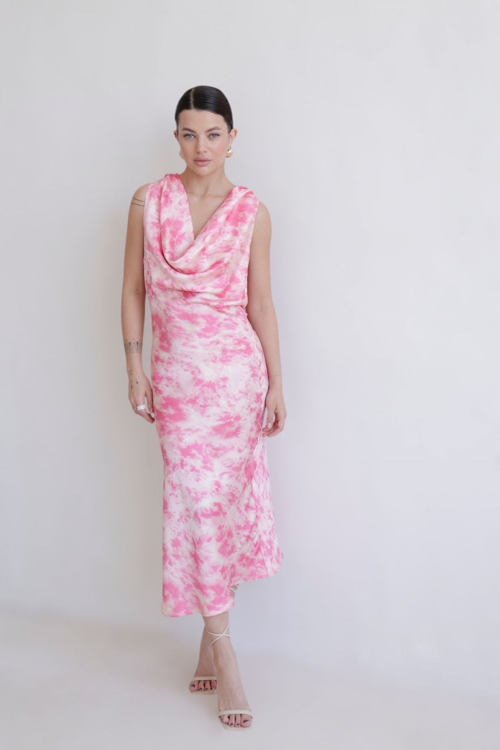 Martichelli Платье с вырезом по спинке в розовых оттенках  фото 6