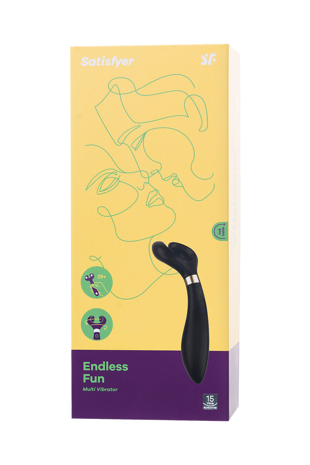 Многофункциональный стимулятор для пар Satisfyer Partner Multifun 3, силикон, чёрный, 23,5 см.  фото 9