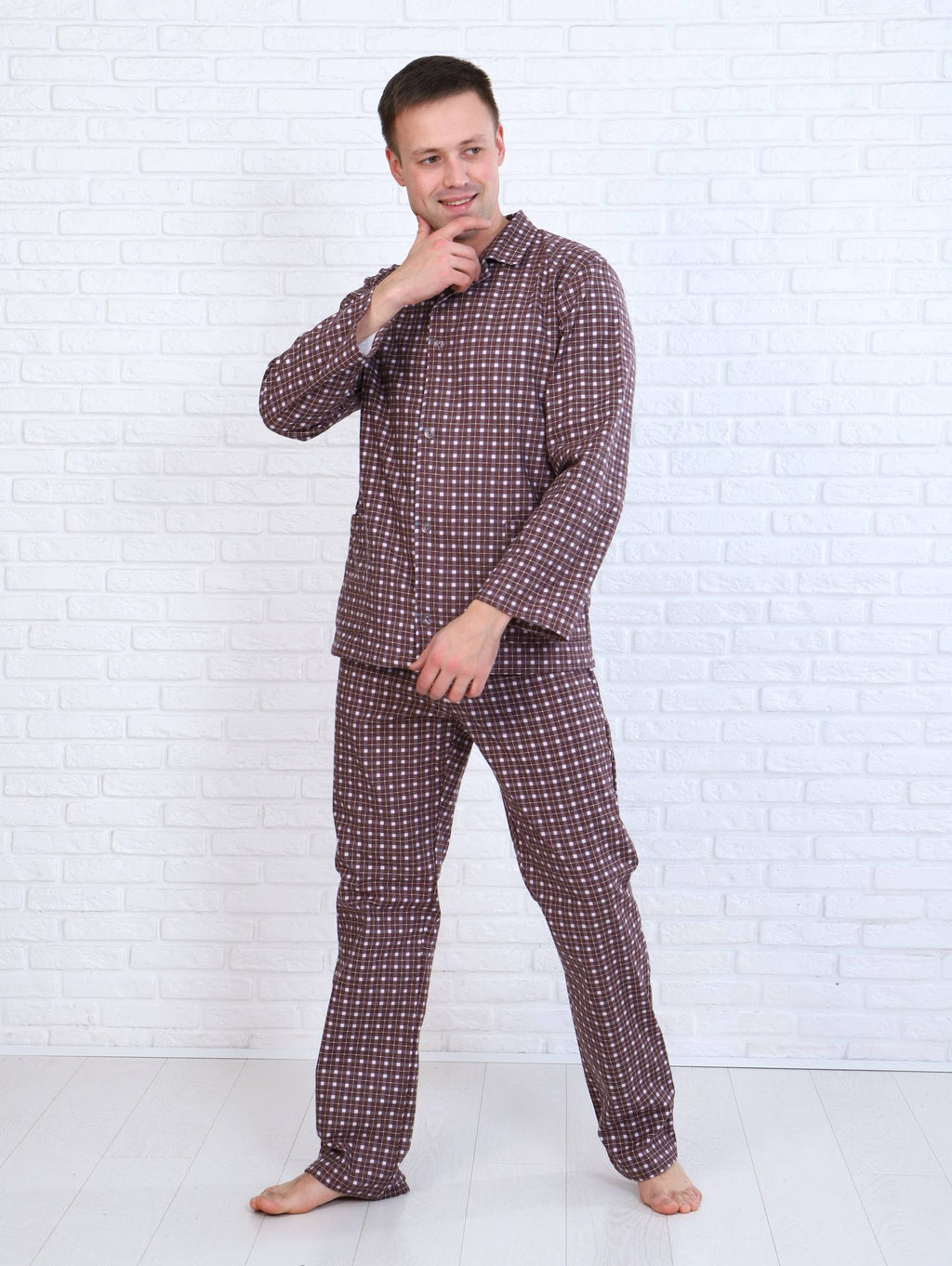 Пижама мужская,модель203,фланель (Альберто, вид 4) - Ивановотекстиль фото 5