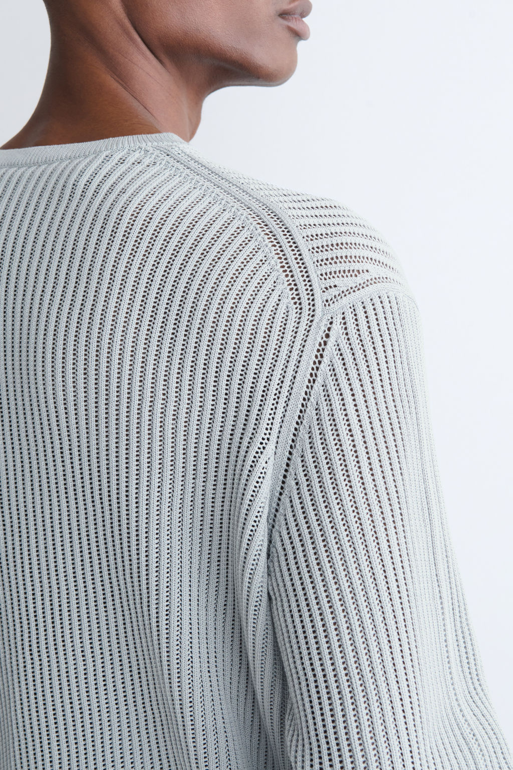 JERSEY DE ALGOD?N PUNTO ESCALERA CUELLO DE PICO - H&m фото 7