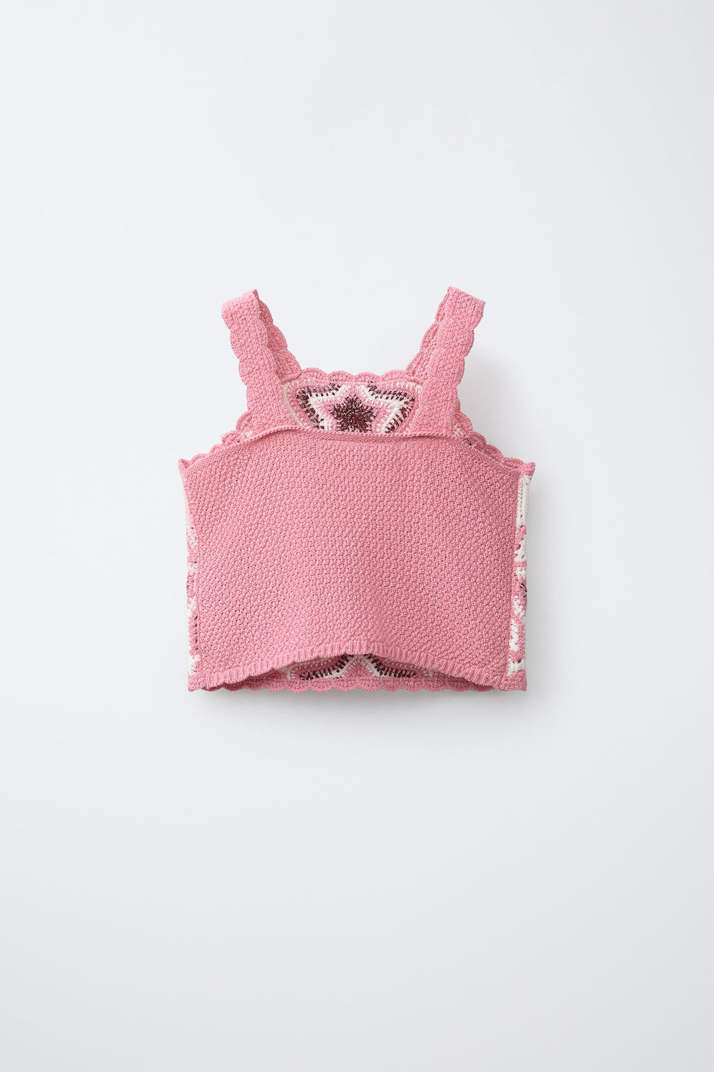 TOP PUNTO CROCHET ESTRELLAS / Rosado - Zara фото 3
