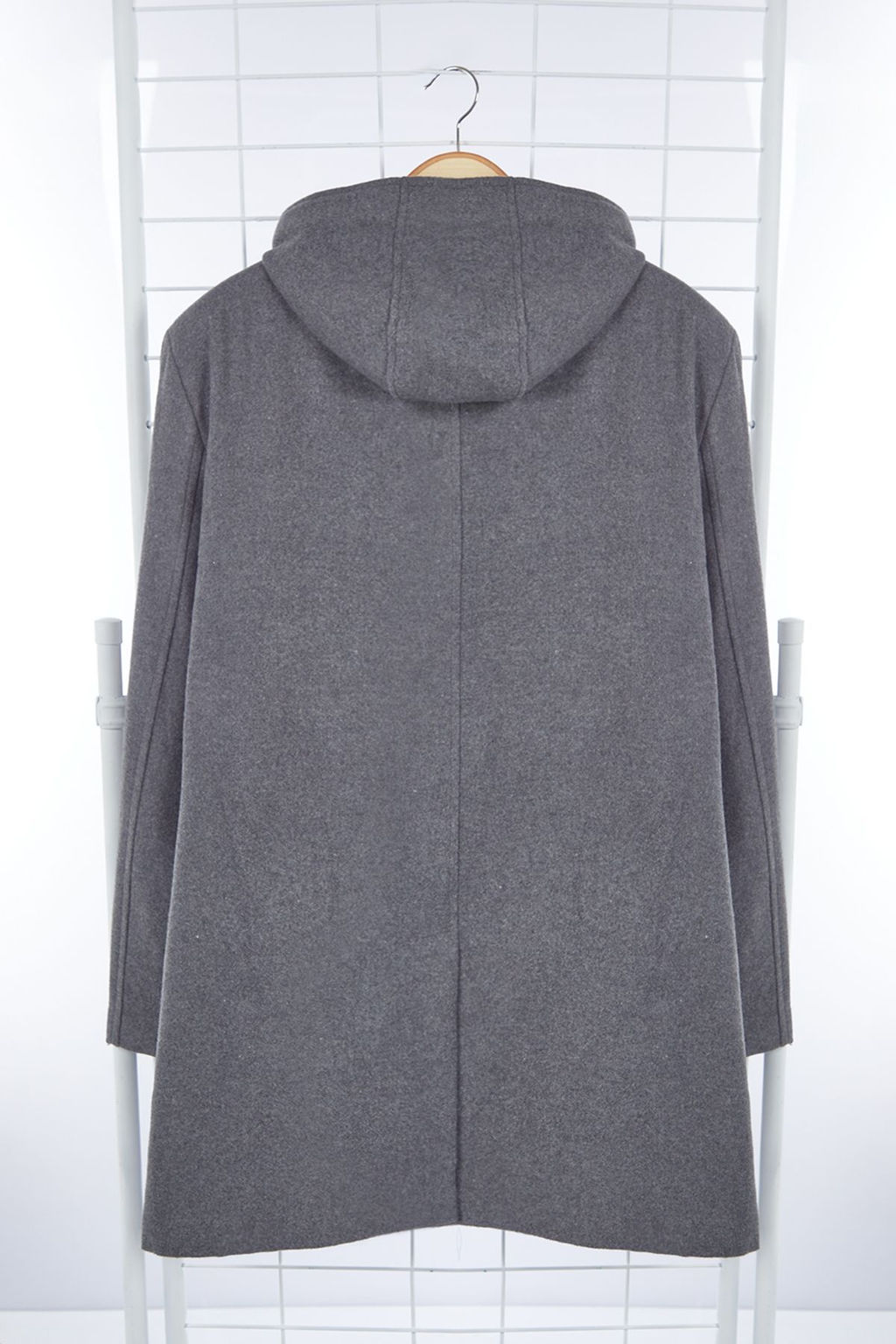 TRENDYOL MAN Antrasit Regular Fit K?sl?k Yun Kar?s?ml? Kapusonlu Kase K?sl?k Kaban TMNAW25KB00001 - Trendyolmilla фото 8