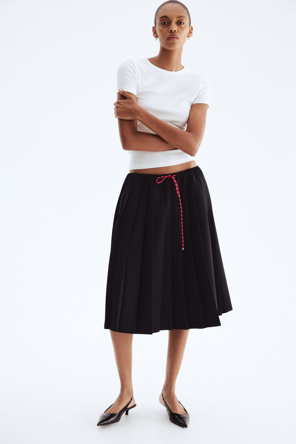 Falda plisada con cord?n de ajuste - H&m фото 2