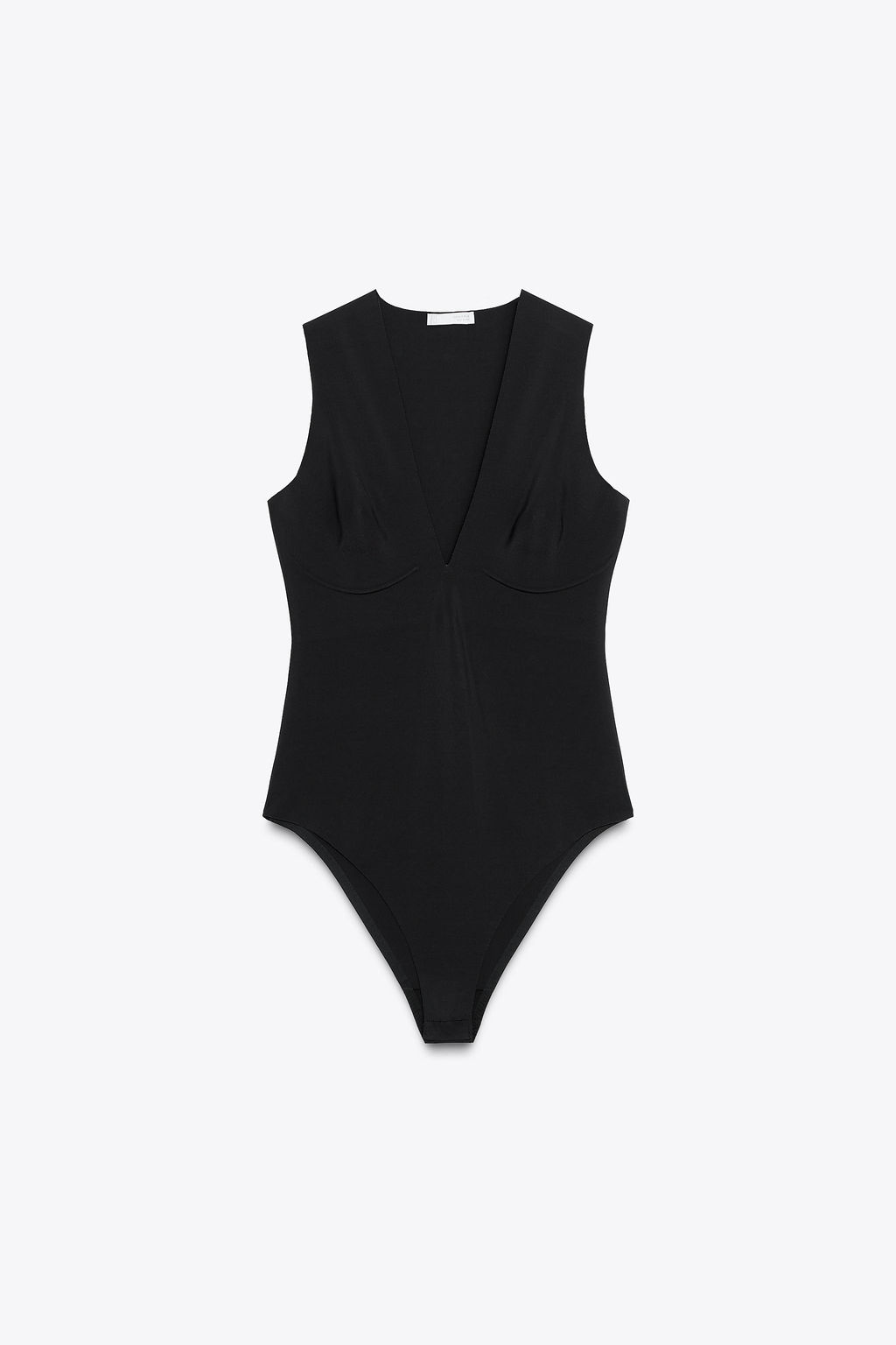 V-NECK POLYAMIDE BODYSUIT - Zara фото 7