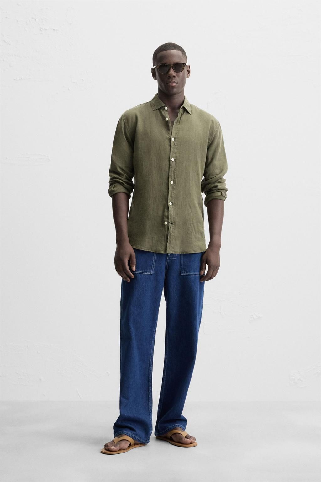 100% LINEN SHIRT - Zara фото 3