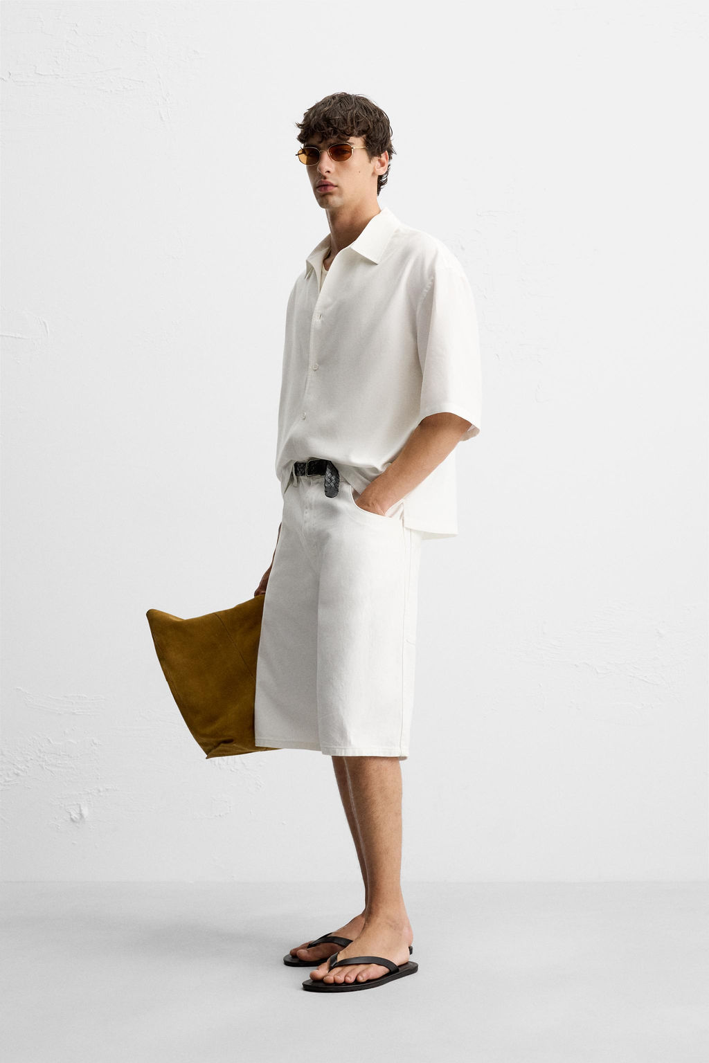 RELAXED FIT FLOWING SHIRT - Zara фото 4