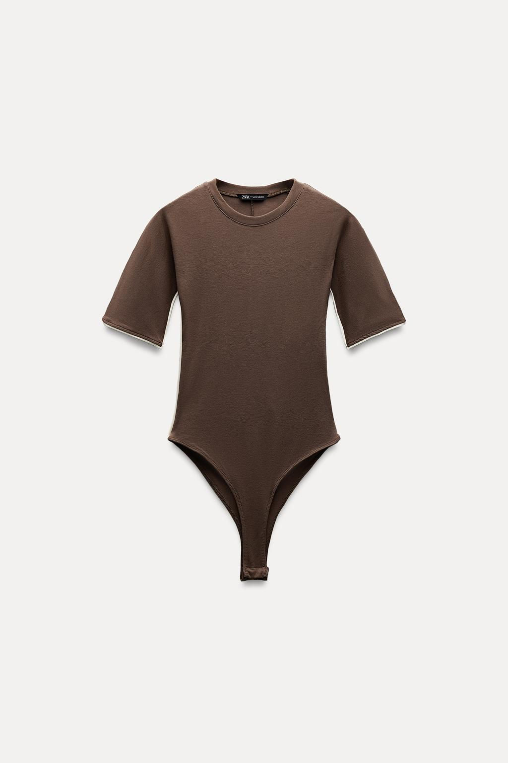 BODYSUIT WITH TRIM DETAIL - Zara фото 5