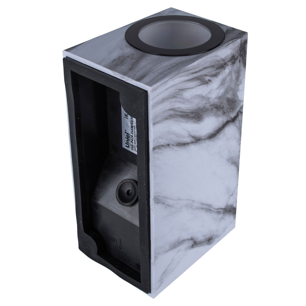 UUL-P42A 2х6W/GU10 IP65 MARBLE Светильник уличный, под две лампы GU10. Архитектурный накладной. Цвет корпуса мрамор. TM Uniel
