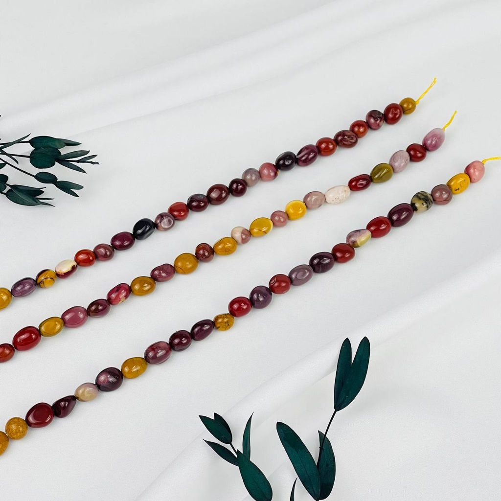 Бусины для украшений из Яшмы (Мукаит) (галтовка) 40 см