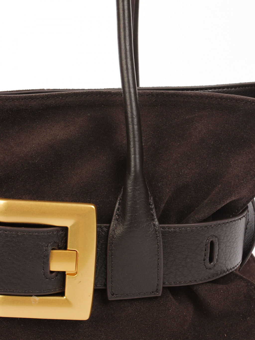 LACCOMA сумка АМ2409-Ф-шоколадный натуральная замша кожа