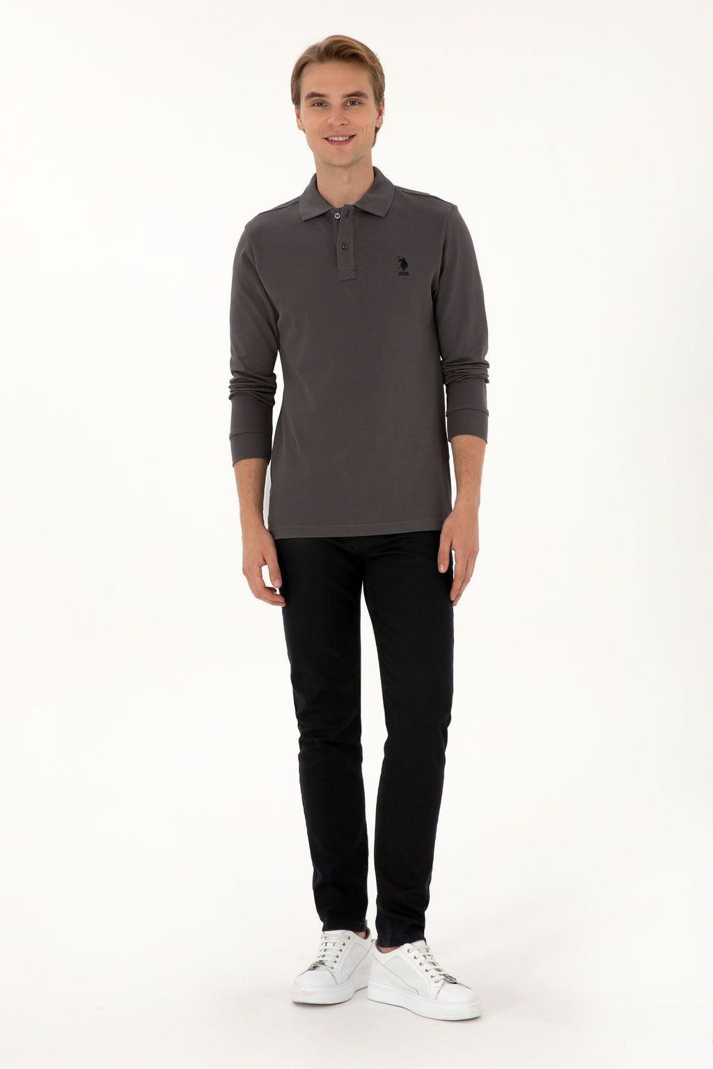Erkek Gri Basic Sweatshirt Sepette S_rpriz _ndirim - U.s. polo assn фото 18