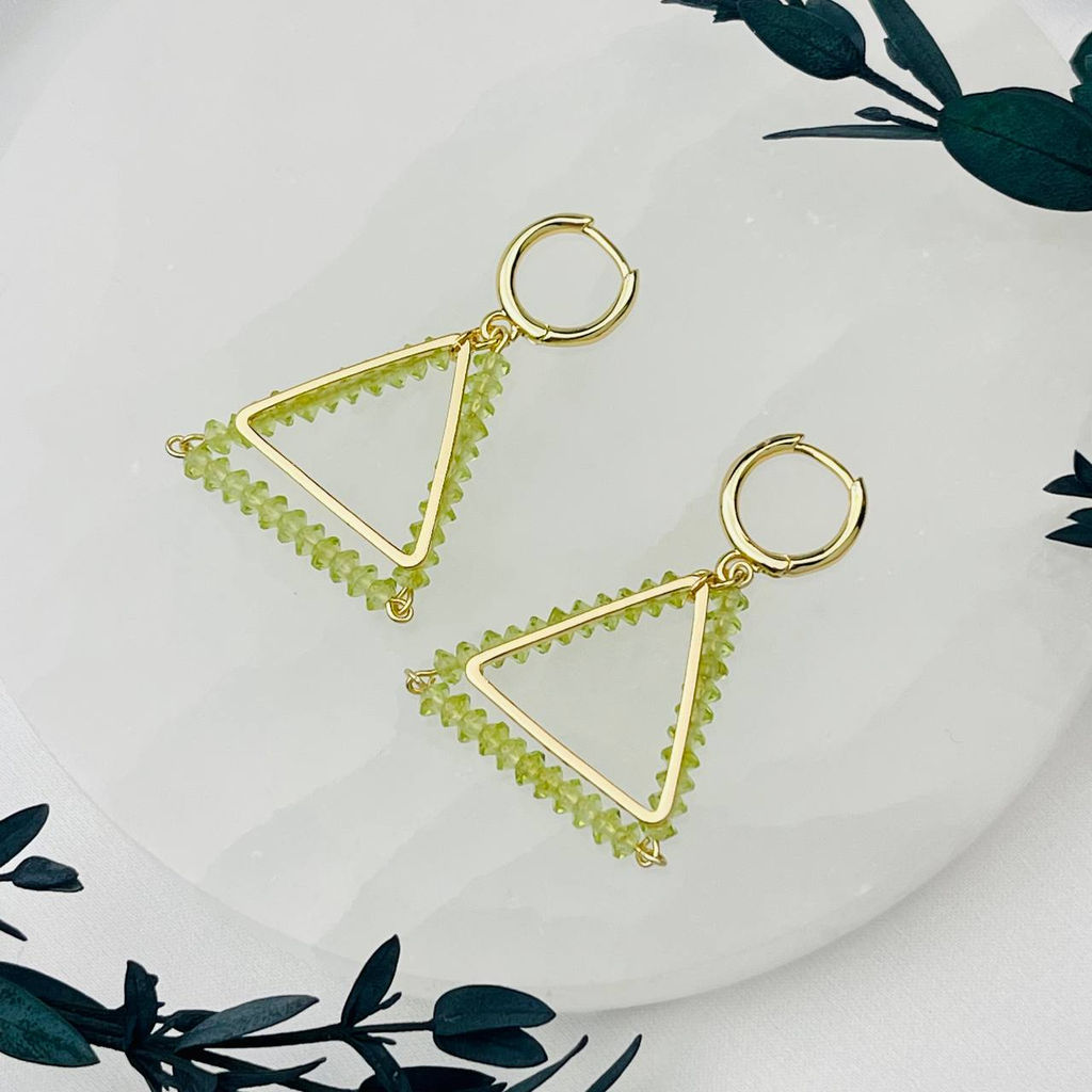 Серьги из Хризолита