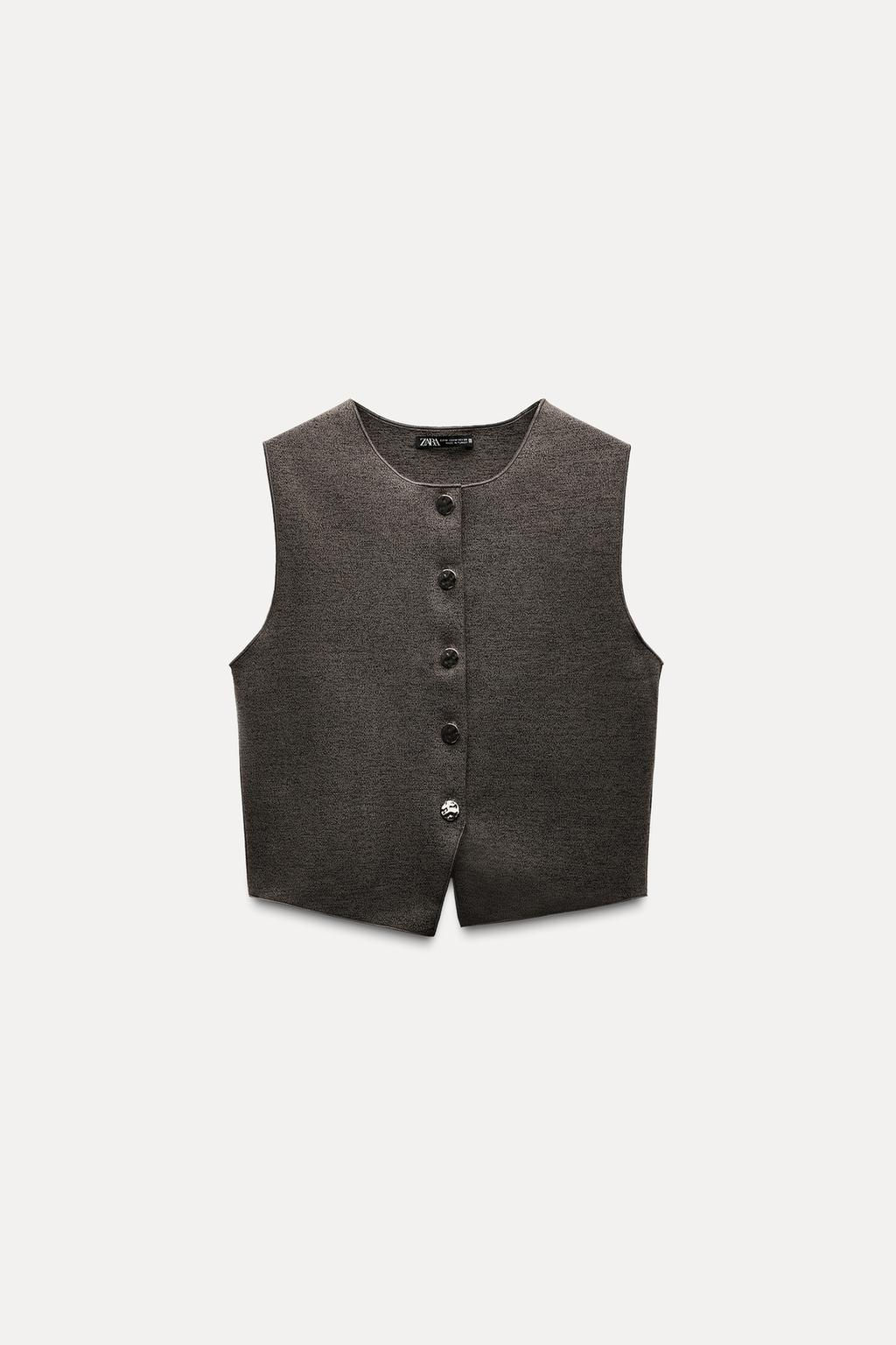 STRETCH KNIT VEST TOP - Zara фото 4