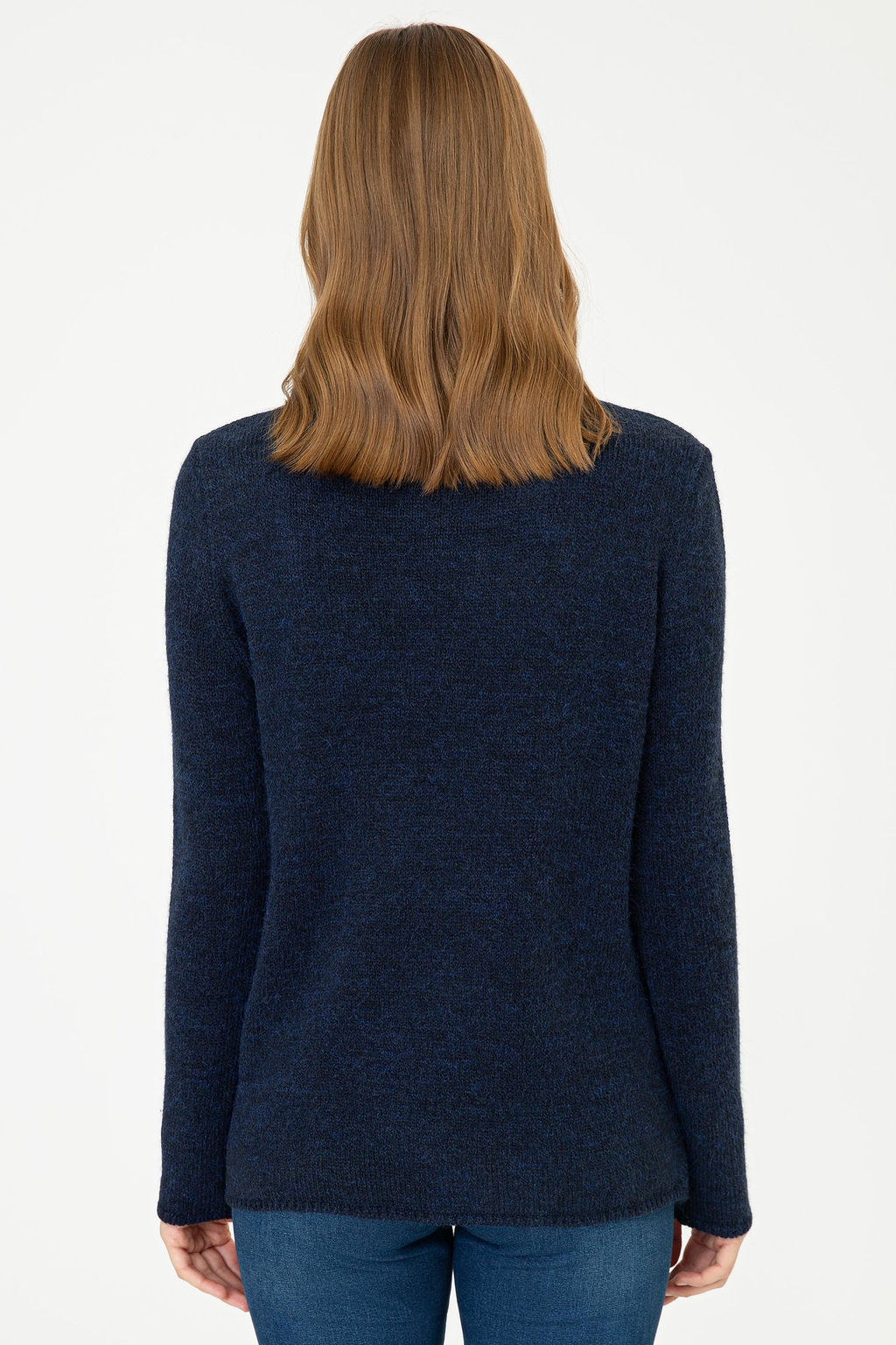 Kad_n Lacivert Kazak