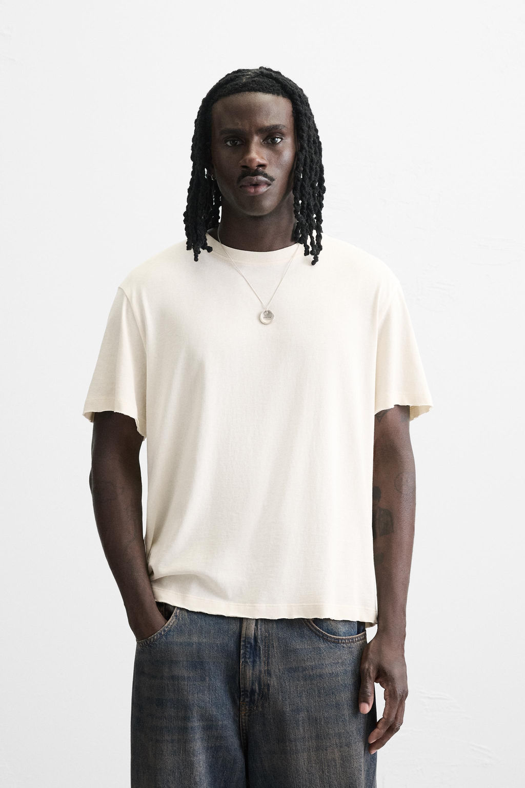 IRREGULAR TEXTURE T-SHIRT - Zara фото 2