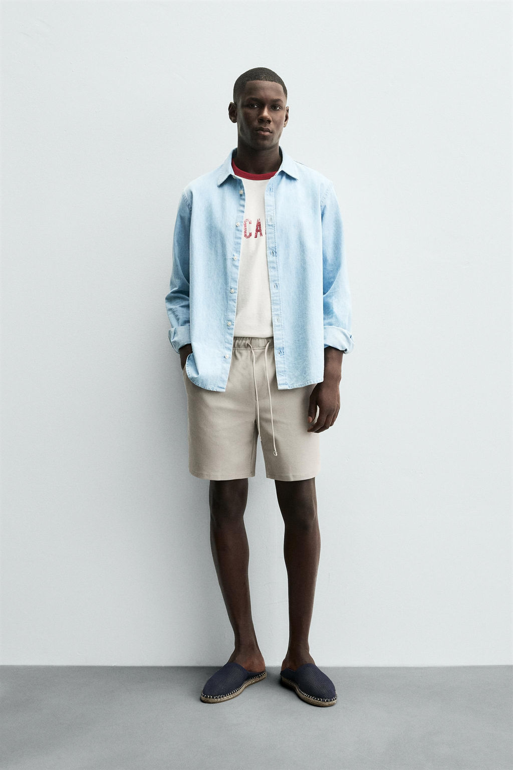 TEXTURED COMFORT BERMUDA SHORTS - Zara фото 39