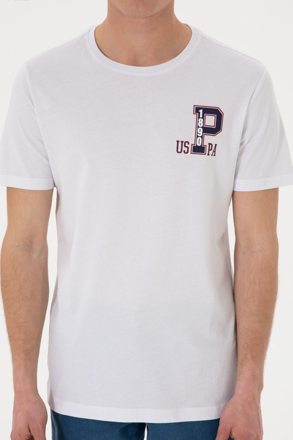 Erkek Bisiklet Yaka Beyaz Ti__rt Sepette S_rpriz _ndirim - U.s. polo assn фото 6