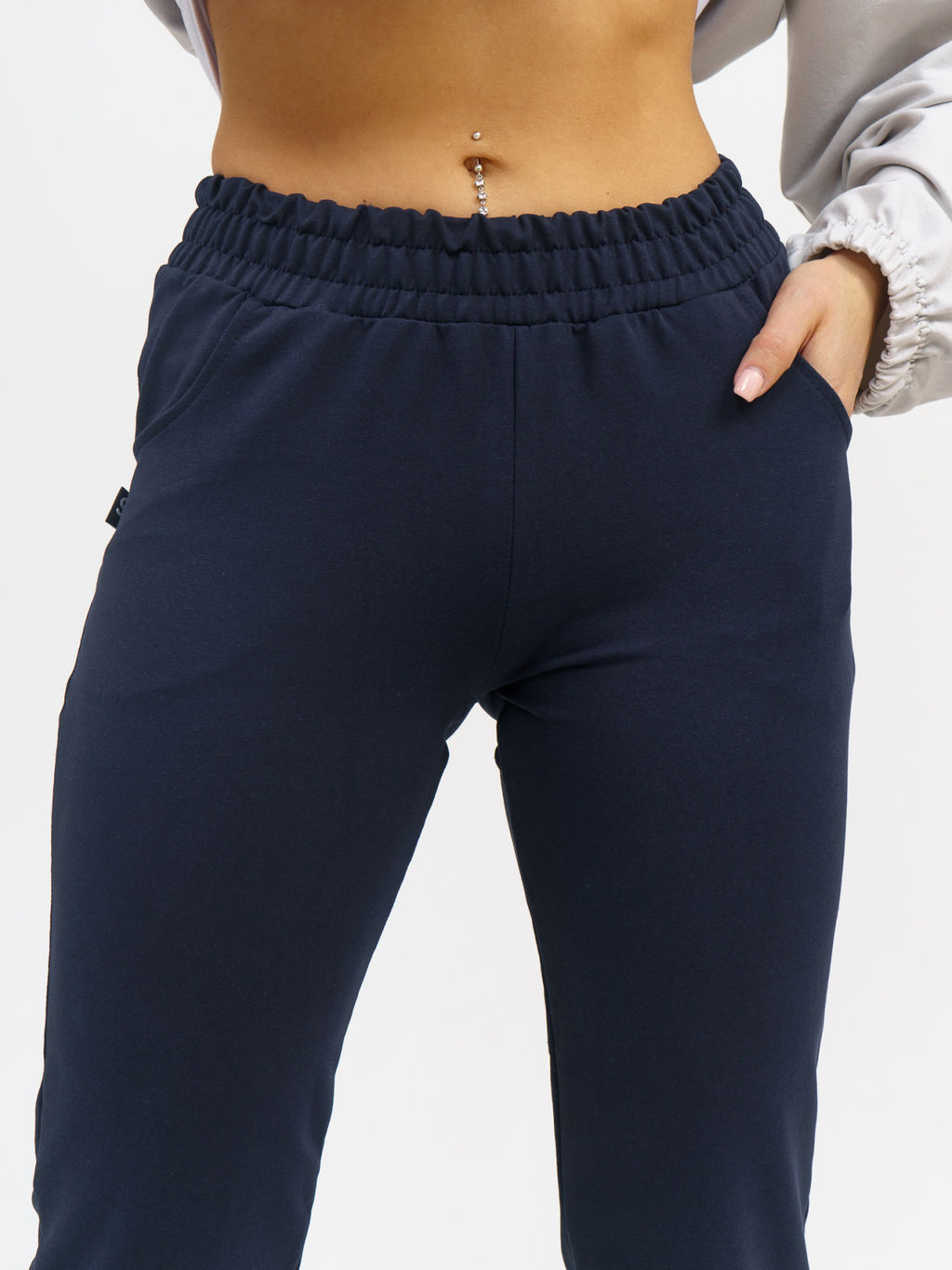 756 Брюки "Серо-синий"