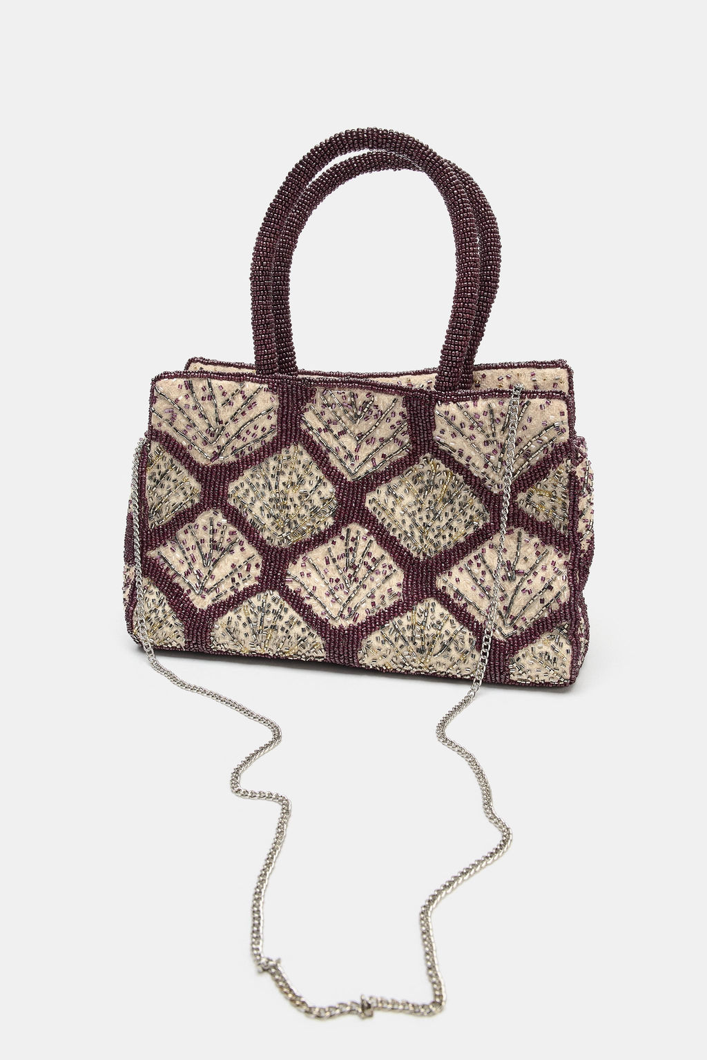 BOLSO SHOPPER BRILLOS ABALORIOS / Multicolor - Zara фото 2