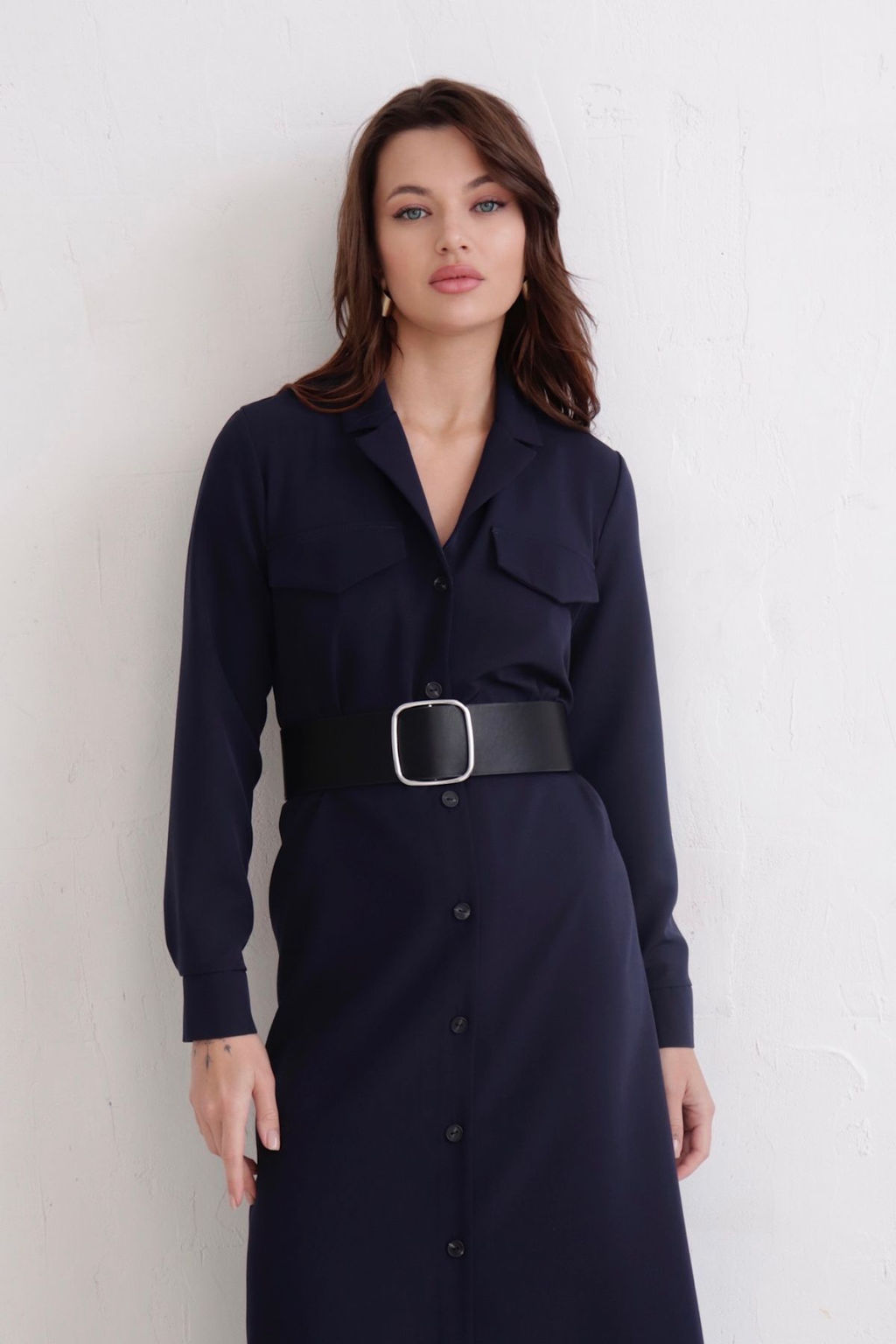 Платье-рубашка с английским воротником - Martichelli фото 305