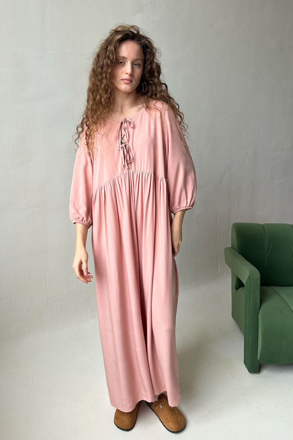 Платье женское MOON085/08/Пудровый