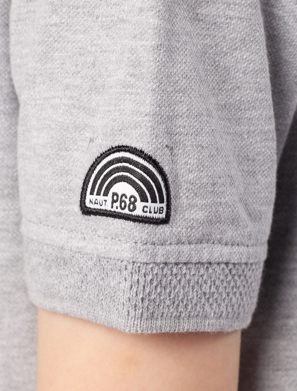 Футболка-поло из трикотажа пике с эластаном