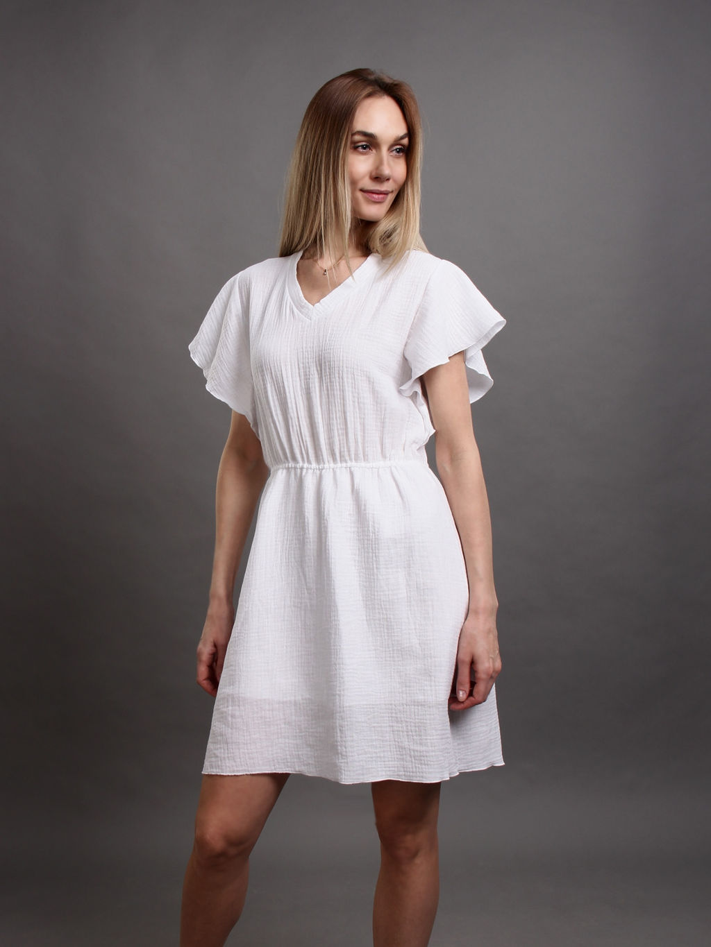 ПЛАТЬЕ ПЛ510 БЕЛЫЙ МУСЛИН - Assana фото 3