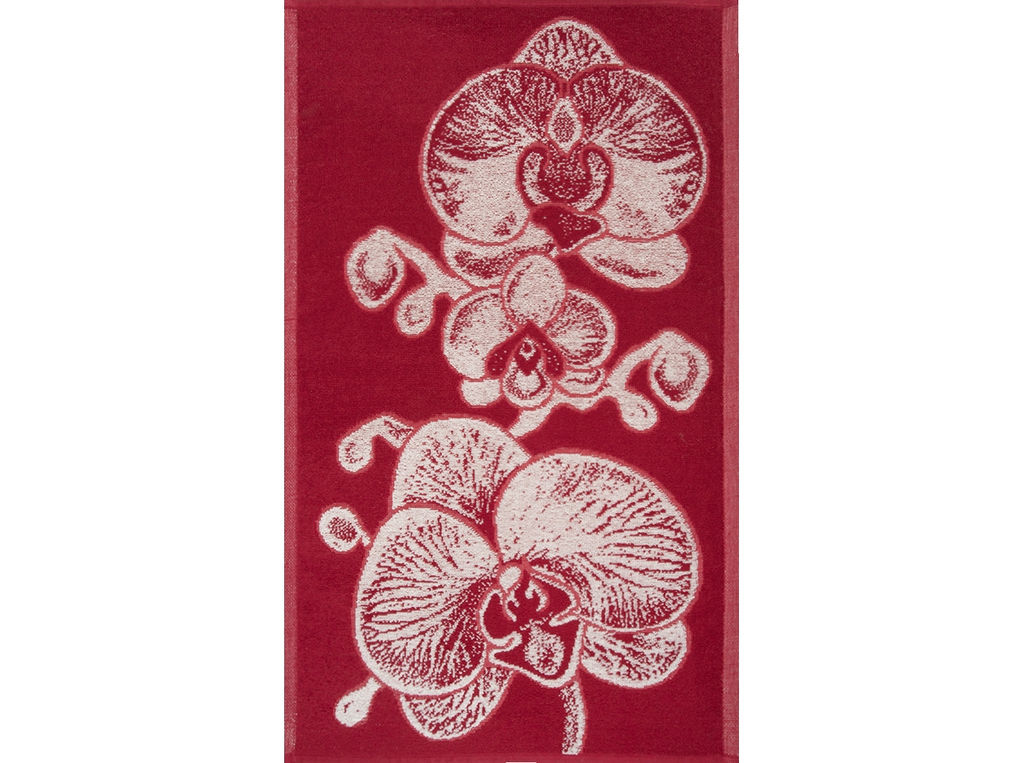 Полотенце махровое 6с104.411ж1 Орхидея (бордо) 67х40см