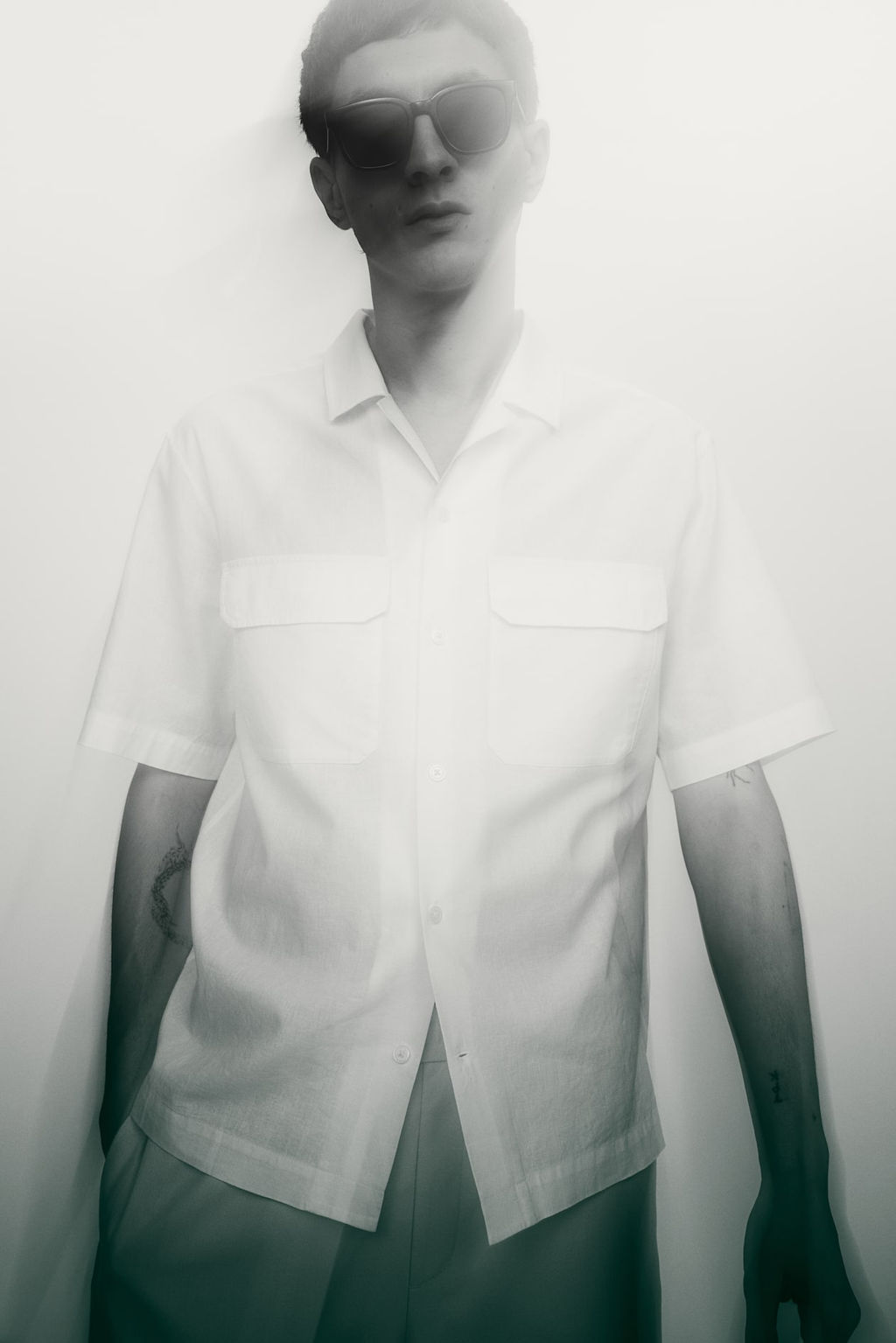 Camisa cargo en mezcla de lino Regular Fit - H&m фото 2